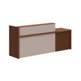 Sandler Classical Wooden Office Reception Counter Desk with Storage Cabinet - Gavisco Office Furniture